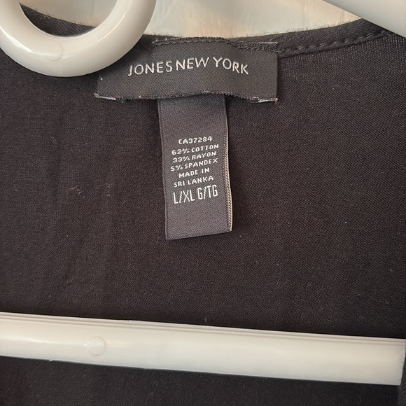 Jones New York black with leopard detailing robe - Picture 3 of 3